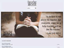 Tablet Screenshot of boisechurchofchrist.org